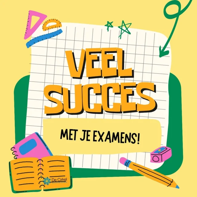 Alle examenkandidaten: veel succes!#Examens2025 #basisschool #DeCirkel #Assen #NoorderBasis #ScholenmetdeBijbel